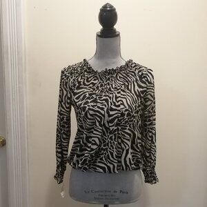 🇨🇦 Ladies Animal Print Top, Medium, NWT